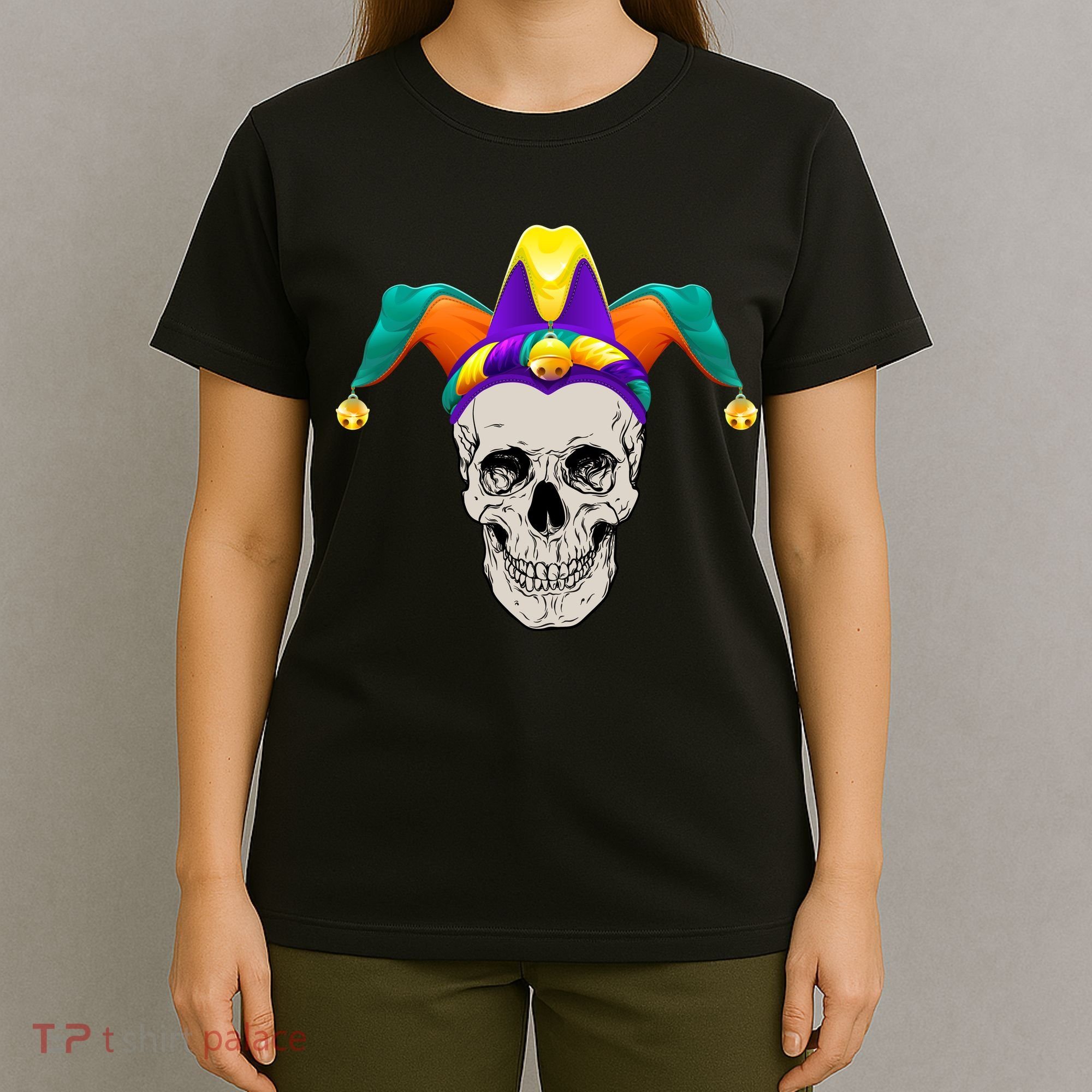 Mardi Gras Skull Party Hard T-Shirt
