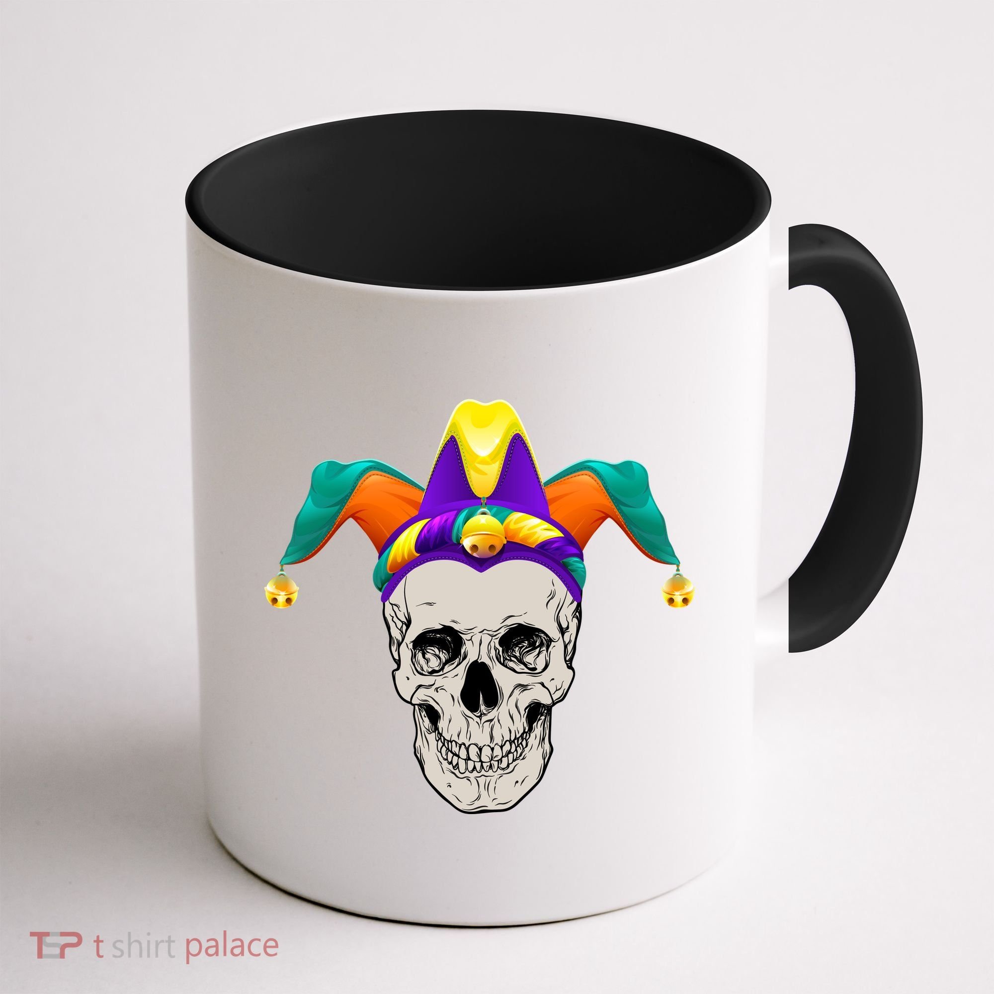 Mardi Gras Skull Party Hard Coffee Mug