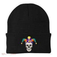 Mardi Gras Skull Party Hard Beanie thumb 0