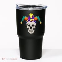 Mardi Gras Skull Party Hard Tumbler thumb 0