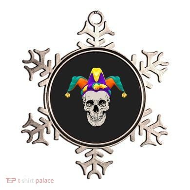Mardi Gras Skull Party Hard Ornament