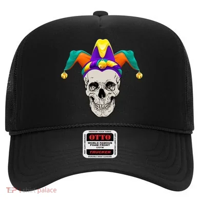 Mardi Gras Skull Party Hard Hat