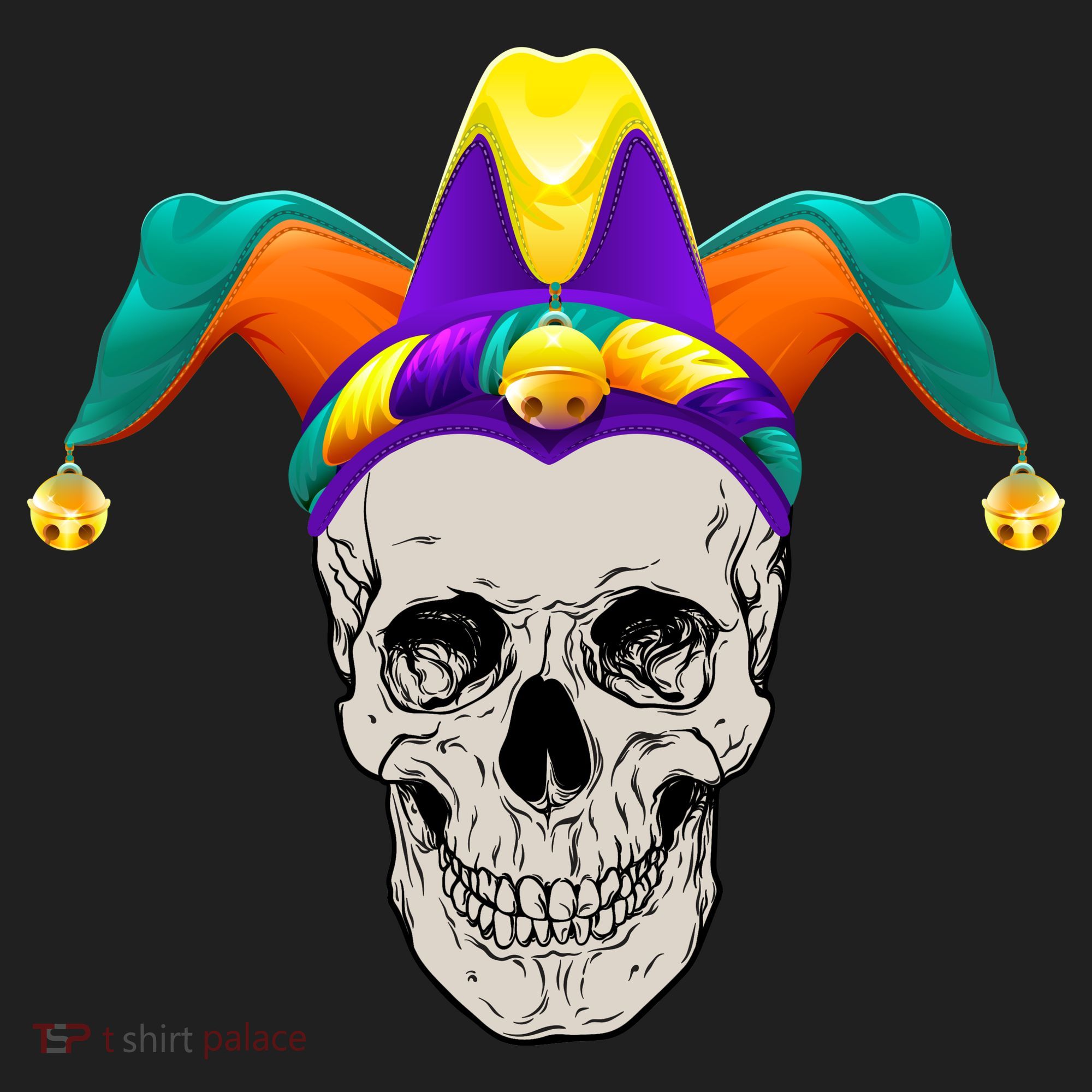 Mardi Gras Skull Party Hard Hat