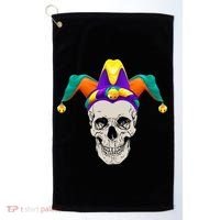 Mardi Gras Skull Party Hard Golf Towel thumb 0