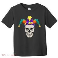 Mardi Gras Skull Party Hard Toddler T-Shirt thumb 0