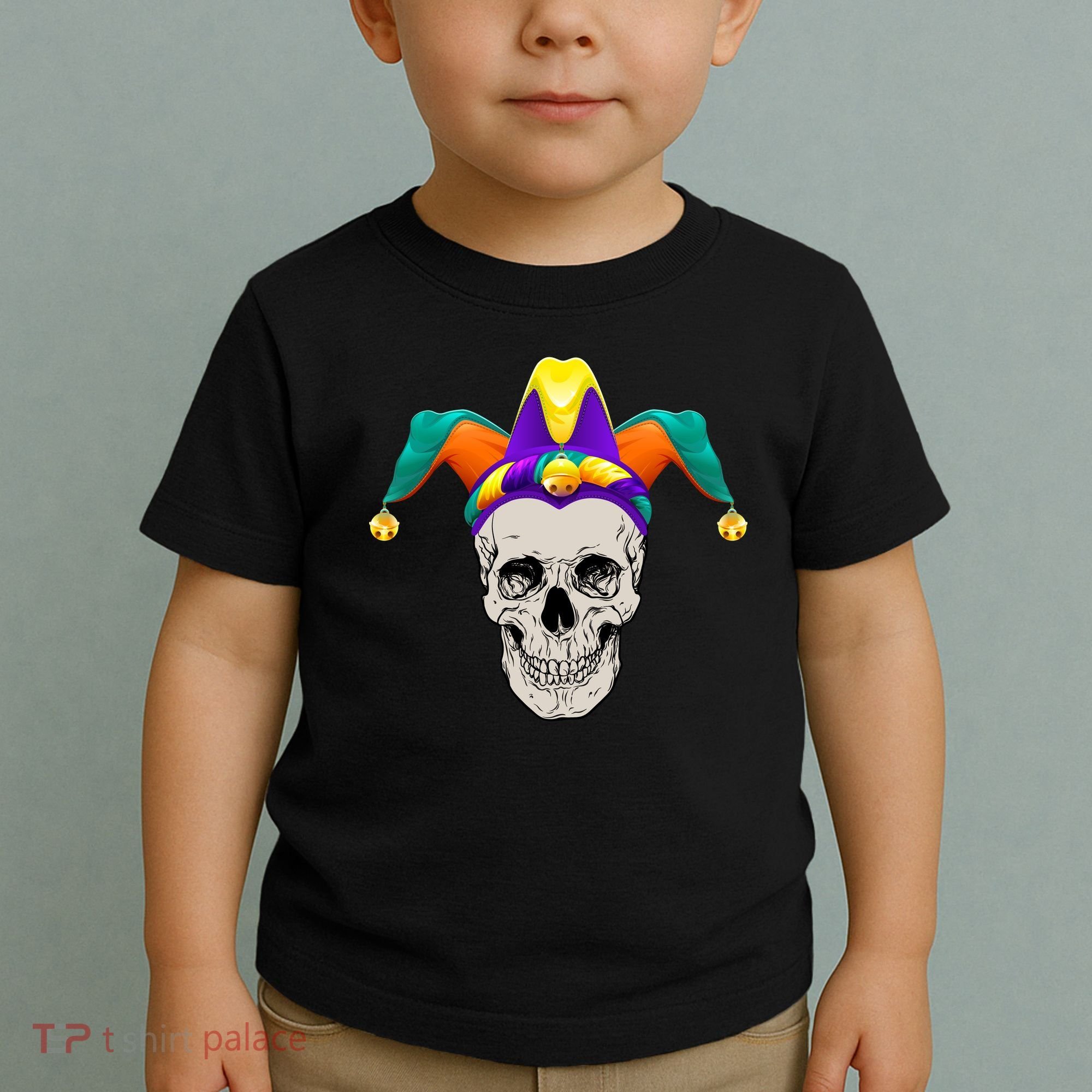 Mardi Gras Skull Party Hard Toddler T-Shirt