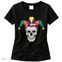 Mardi Gras Skull Party Hard Women's T-Shirt thumb 0