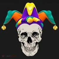 Mardi Gras Skull Party Hard Women's T-Shirt thumb 6