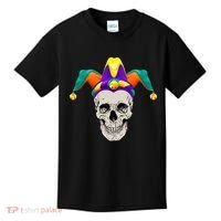 Mardi Gras Skull Party Hard Kids T-Shirt thumb 0