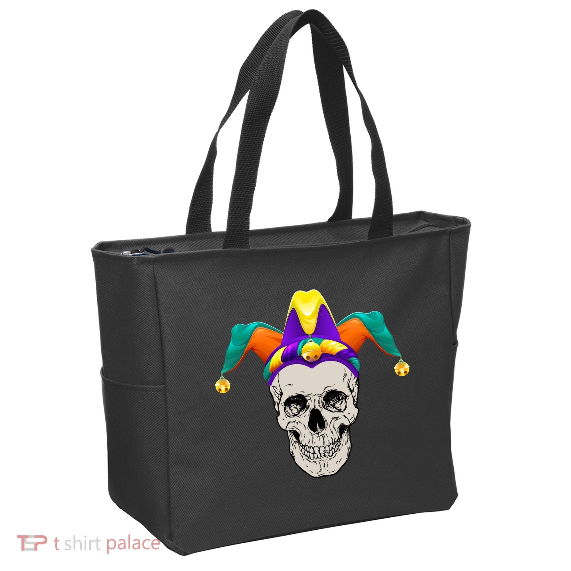 Mardi Gras Skull Party Hard Tote Bag