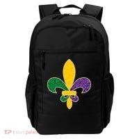 Mardi Gras Sparkle Fleur De Lis Backpack thumb 0