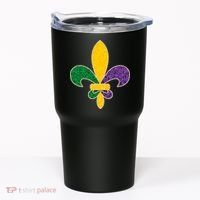Mardi Gras Sparkle Fleur De Lis Tumbler thumb 0