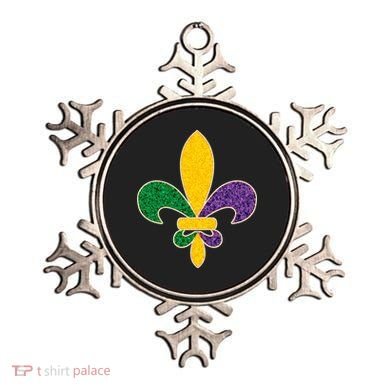 Mardi Gras Sparkle Fleur De Lis Ornament