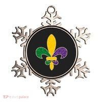 Mardi Gras Sparkle Fleur De Lis Ornament thumb 0