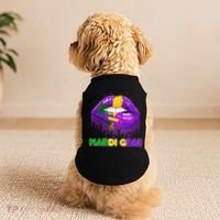 Mardi Gras Sparkle Lips Doggie Tank thumb 2