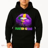 Mardi Gras Sparkle Lips Hoodie thumb 2