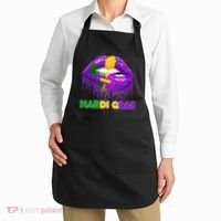Mardi Gras Sparkle Lips Apron thumb 2