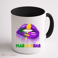 Mardi Gras Sparkle Lips Coffee Mug thumb 1
