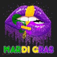 Mardi Gras Sparkle Lips Beanie thumb 2