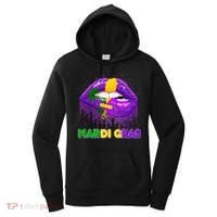 Mardi Gras Sparkle Lips Women's Hoodie thumb 0
