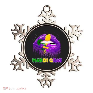 Mardi Gras Sparkle Lips Ornament