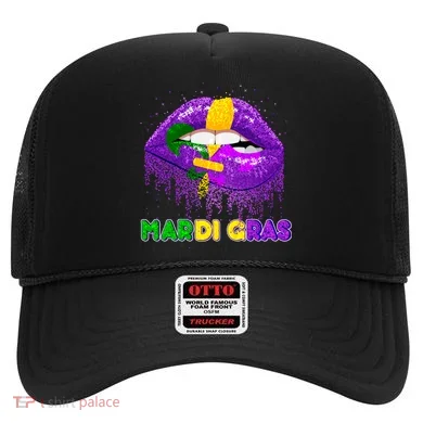 Mardi Gras Sparkle Lips Hat