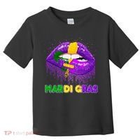 Mardi Gras Sparkle Lips Toddler T-Shirt thumb 0