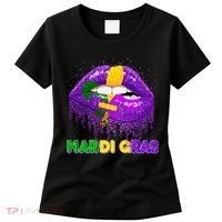 Mardi Gras Sparkle Lips Women's T-Shirt thumb 0