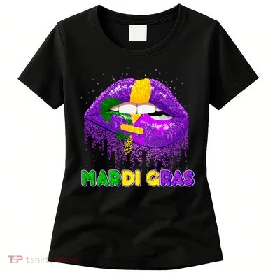 Mardi Gras Sparkle Lips Women's T-Shirt