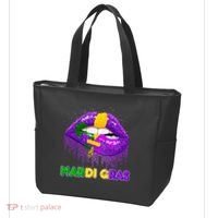 Mardi Gras Sparkle Lips Tote Bag thumb 3