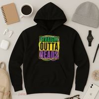 Mardi Gras Straight Outta Beads  Hoodie thumb 3