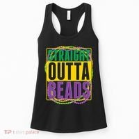 Mardi Gras Straight Outta Beads  Women's Tank Top thumb 0