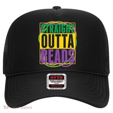 Mardi Gras Straight Outta Beads  Hat