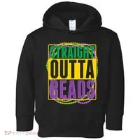 Mardi Gras Straight Outta Beads  Toddler Hoodie thumb 0