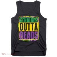 Mardi Gras Straight Outta Beads  Tank Top thumb 0