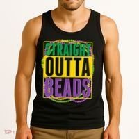 Mardi Gras Straight Outta Beads  Tank Top thumb 3