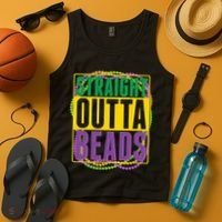 Mardi Gras Straight Outta Beads  Tank Top thumb 4
