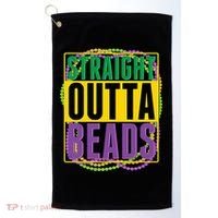 Mardi Gras Straight Outta Beads  Golf Towel thumb 0