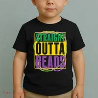 Mardi Gras Straight Outta Beads  Toddler T-Shirt thumb 2