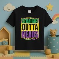 Mardi Gras Straight Outta Beads  Toddler T-Shirt thumb 3