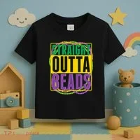 Mardi Gras Straight Outta Beads  Toddler T-Shirt thumb 3