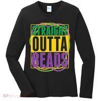 Mardi Gras Straight Outta Beads  Women's Long Sleeve Shirt thumb 0