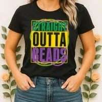 Mardi Gras Straight Outta Beads  Women's T-Shirt thumb 2