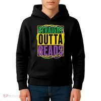 Mardi Gras Straight Outta Beads  Kids Hoodie thumb 4