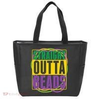 Mardi Gras Straight Outta Beads  Tote Bag thumb 0