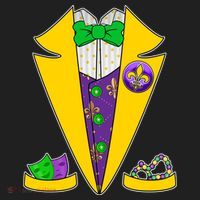 Mardi Gras Tuxedo Women's Sweatshirt thumb 2