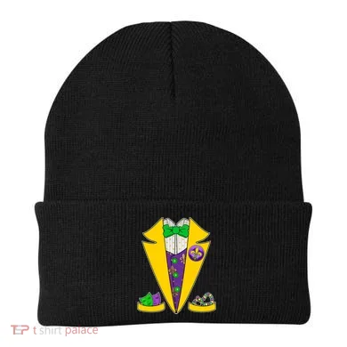 Mardi Gras Tuxedo Beanie