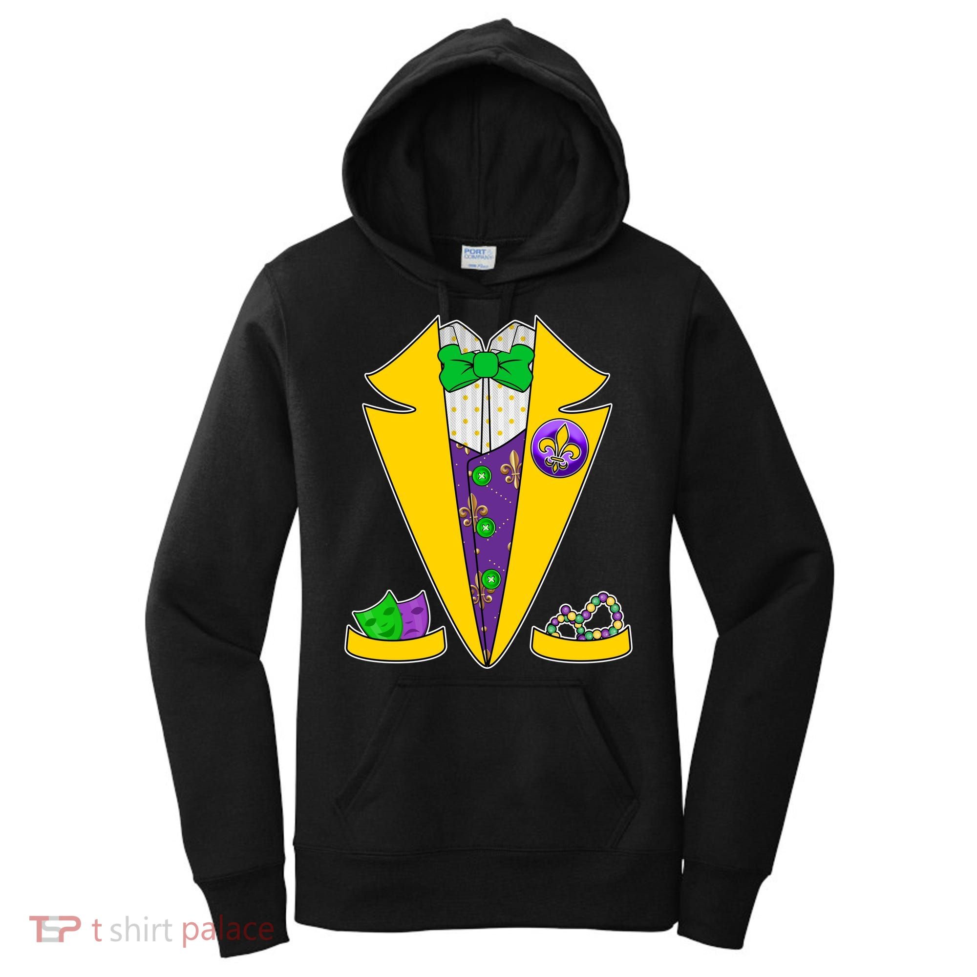 Mardi Gras Tuxedo Women's Hoodie