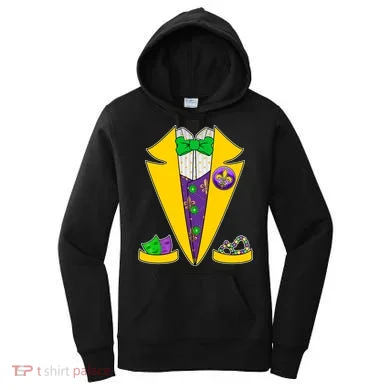 Mardi Gras Tuxedo Women's Hoodie