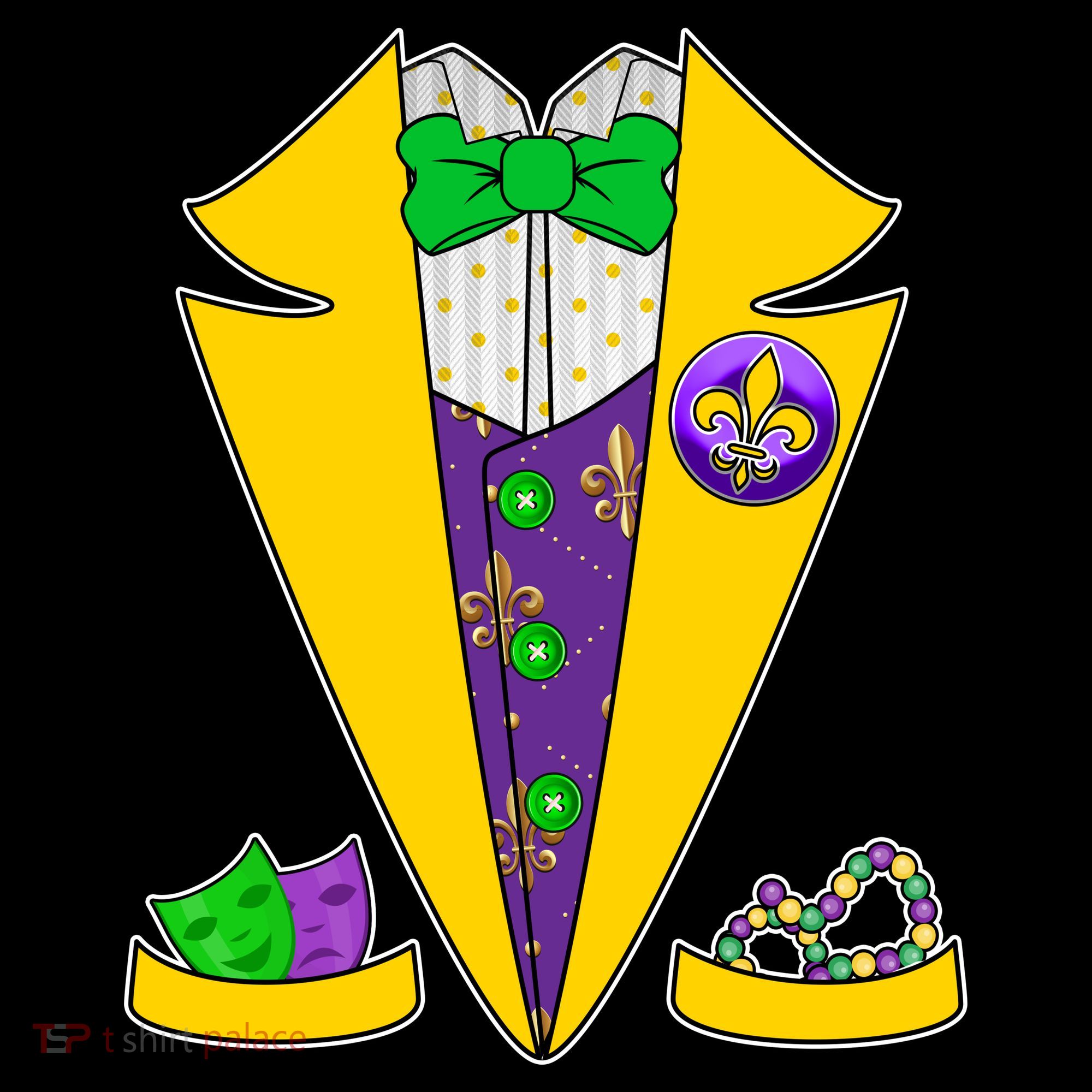 Mardi Gras Tuxedo Women's Hoodie